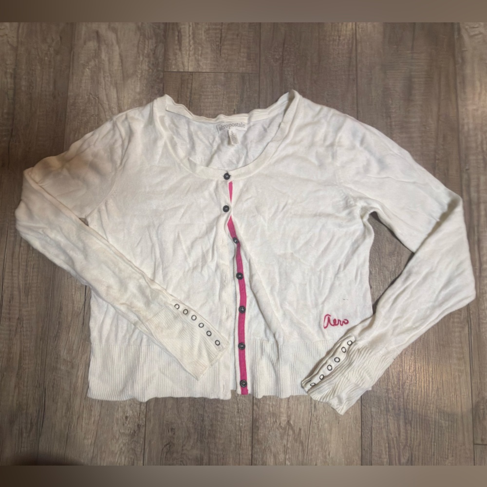White Long Sleeve Cardigan